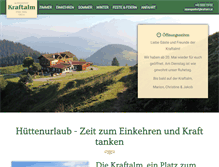 Tablet Screenshot of kraftalm.at